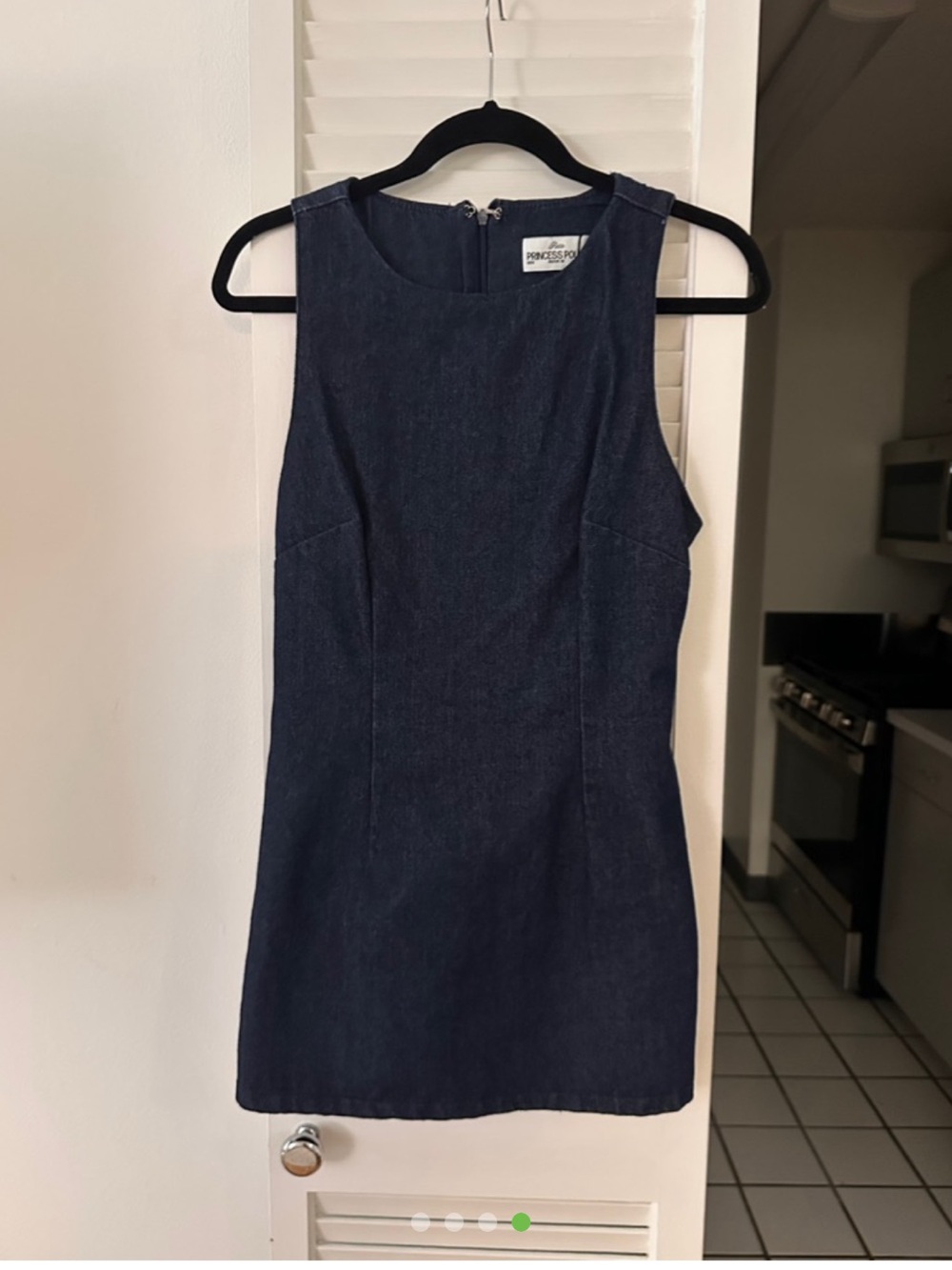 Princess Polly Denim Mini Dress Dark Wash - Picture 3 of 3